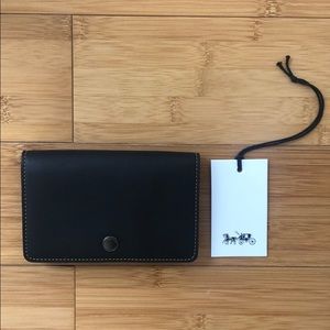 Coach fold-over card case/wallet